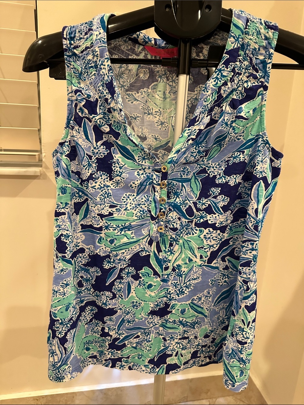 Lilly Pulitzer Turquoise & Navy Printed Essie